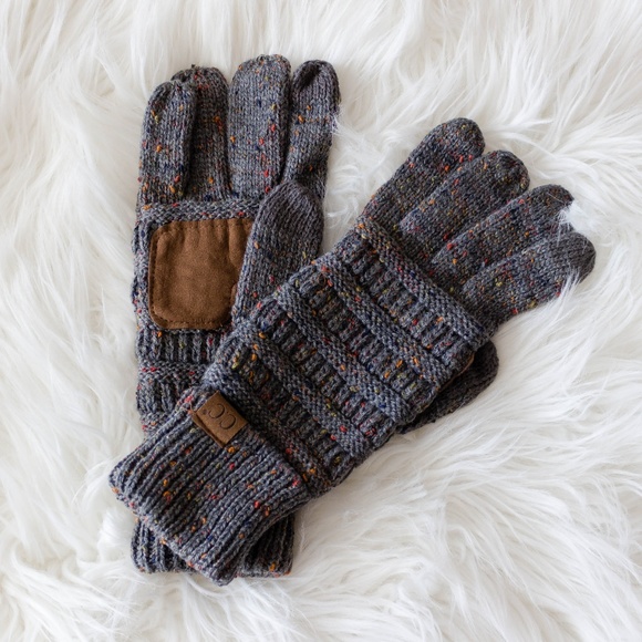 C.C Beanie Smarttips Confetti Knitted Gloves - Picture 3 of 5